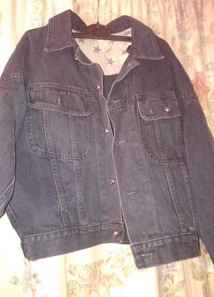 Джинсовка темно-синяя  женская для девушек