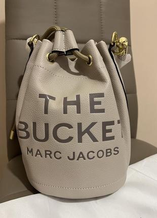 Сумка жіноча marc jacobs the leather mini bucket bag 23x17x15