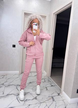 Теплий жіночий спортивний костюм рубчик з начісом s, m, l, xl