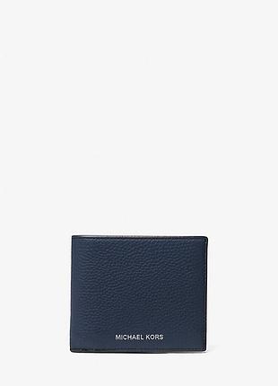 Кошелек мужской michael kors cooper синий кожаный