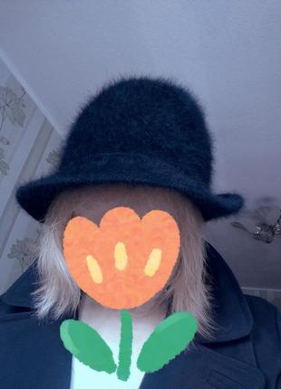 1+1=3 шляпа damart ангора шерсть женская шляпка капелюх