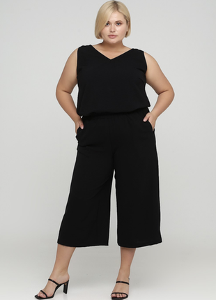 Брюки кюлоты на высокой посадке бренда h&amp;m эвропейский размер 44 наш 52