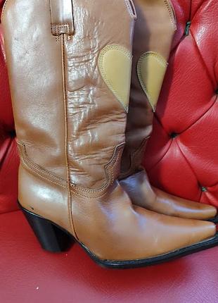 Сапоги казаки -натуральная кожа .. р38