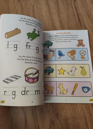 Дитяча повчальна книга розмальовка на англійській мові usa америка, слова, літери,по цифраф ,цікава