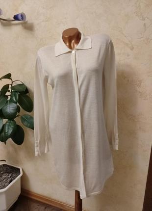 Гарна вовняна сорочка,туніка на ґудзиках