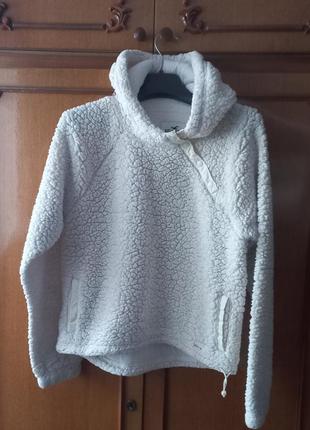 Тепле худі з капюшоном хутро тедді hollister реглан