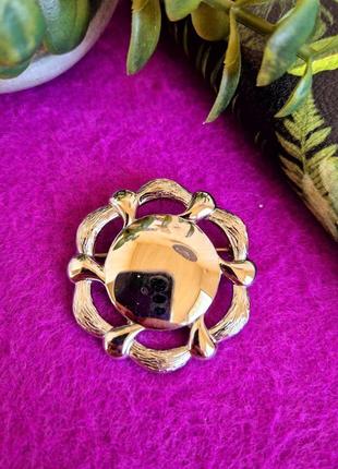 Брошка monet, срібляста квітка, вінтаж