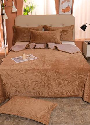 Велюровые покрывала “монстера”