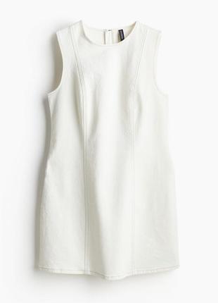 Джинсове плаття h&m a-line twill dress - l