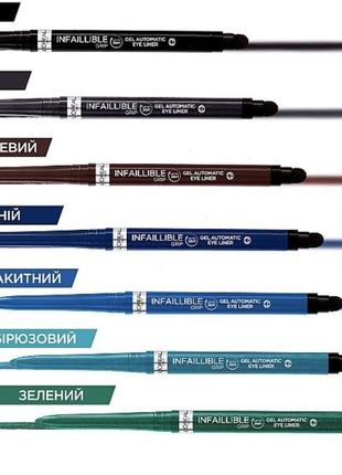 L’oréal paris infaillible grip gel automatic eye liner водостойкий автоматический...