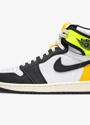 Кросівки nike air jordan 1 high og "volt gold" 42