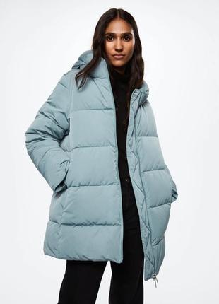 Куртка mango голубого цвета