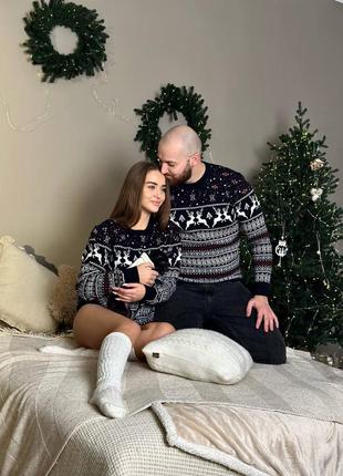 Новогодние свитера family look