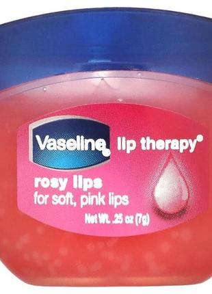 Vaseline, lip therapy, бальзам для губ, рожеві губи, 7 г (0,25 унції)