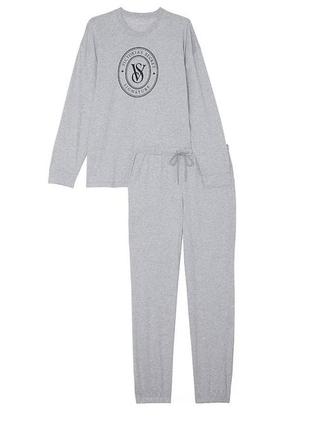 Пижама спальный комплект 100% cotton long pajama set