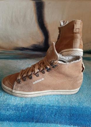 Зимние кроссовки adidas originals honey hook w suede оригинал