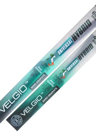 Комплект щеток стеклоочистителей гибридных velgio universal hybrid для jeep compass (usa) 2017-2023