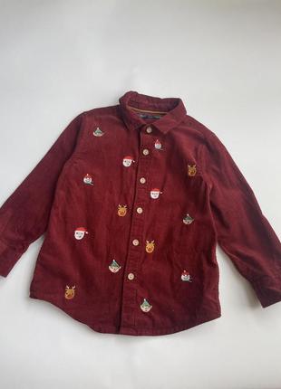 Новогодняя рубашка next