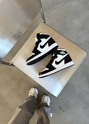 Кроссовки air jordan 1 black premium7 фото