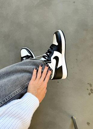 Кроссовки air jordan 1 black premium6 фото