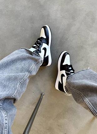 Кроссовки air jordan 1 black premium2 фото