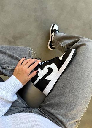 Кроссовки air jordan 1 black premium8 фото