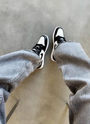 Кроссовки air jordan 1 black premium4 фото