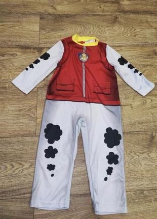 Яркий карнавальный костюм маршала из щенячьего патруля на 2-3 года