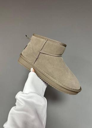 Женские угги ugg cloudfoam mini sand suede зима v / smb