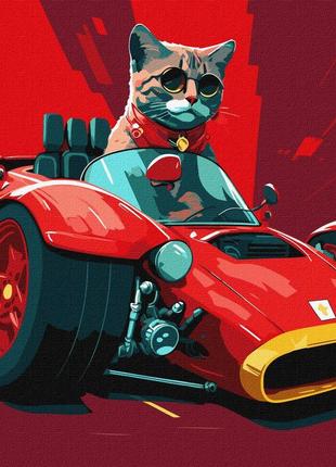 Картина за номерами "життя на швидкості ©pravda.dmtr", 40x40 см