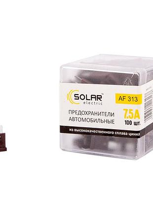Набор предохранителей solar "стандарт", цинковый сплав 7,5а, 100шт
