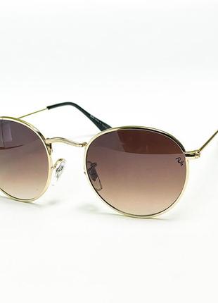 Солнцезащитные очки r-b round metal rb3447 c3 коричневые