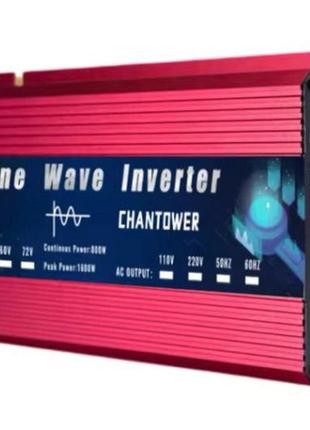 Інвертор 12v 220v 1600w чистий синус