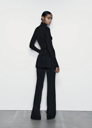 Кофтинка zara в рубчик кофта лонгслів светр свитер6 фото