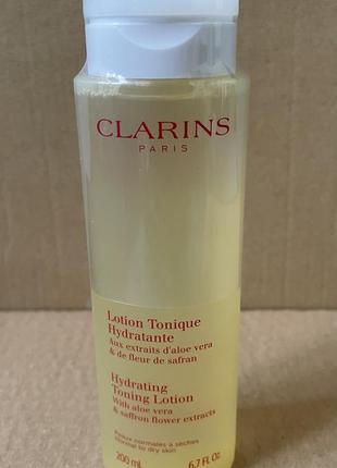Clarins hydrating toning lotion освежающий увлажняющий тоник 200ml
