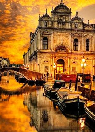 Алмазна мозаїка santi вечір в венеції, 30*40см (на підрамнику)