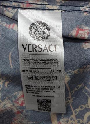 Шикарная мужская рубашка 100% хлопок от versace италия.3 фото