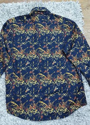 Шикарная мужская рубашка 100% хлопок от versace италия.9 фото