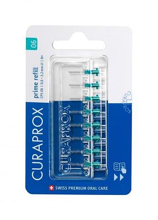 Набір міжзубних йоржиків curaprox cps 06-8 prime refill d 0,6 мм, 8 шт.