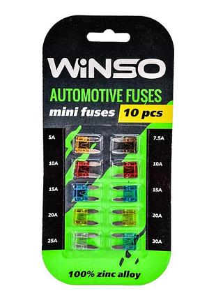 Набір запобіжників winso mini low profile низькопрофільні, 10шт