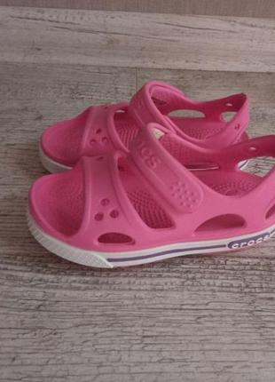 Крокси кроксы crocs босоножки , оригинал, р с8 , стелька 15,9 см отличное состояние