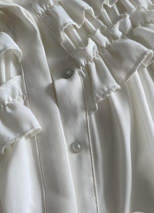 Блуза з бантиком coquette preppy soft korean6 фото