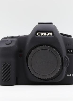 Захисний силіконовий чохол для фотоапаратів canon eos 5d mark ii — чорний