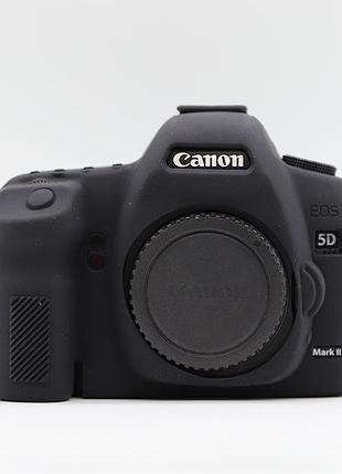 Защитный силиконовый чехол для фотоаппаратов canon eos 5d mark ii - черный