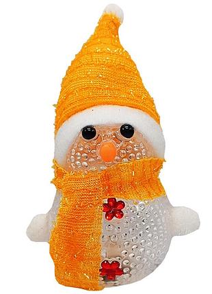 Нічник новорічний "сніговичок" сх-4-16 led 15 см, жовтий