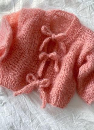 Дитячий кардиган на завʼязках-бантиках