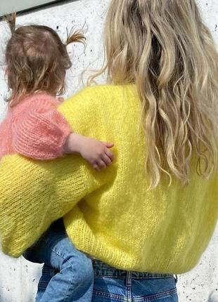 Дитячий кардиган на завʼязках-бантиках5 фото