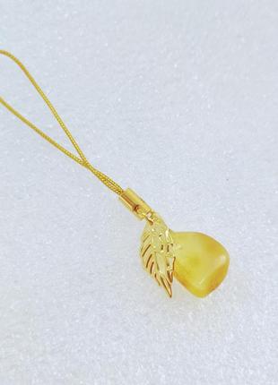 Брелок minov 3082 из натурального янтаря