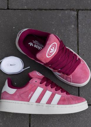 Кеди високої якості в стилі adidas campus 00s suede pink strata