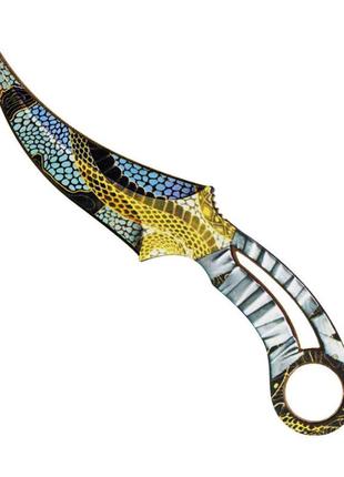Деревянный сувенирный нож "фанг змей" fan-s serpent